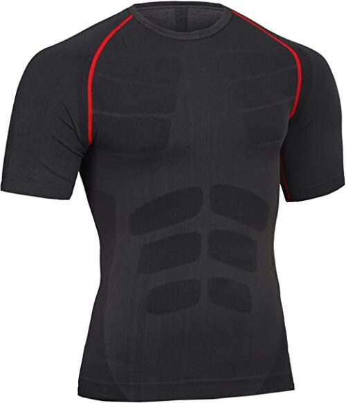 Manica Lunga Asciugatura Rapida T Shirt da Sport per Corsa Palestra Fitness MEETWEE Maglia a Compressione Uomo 